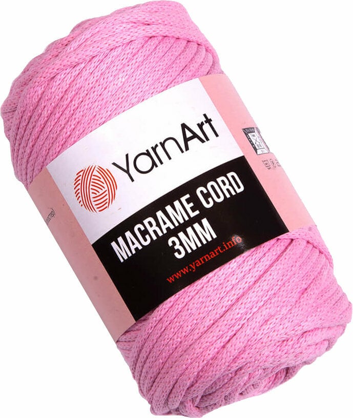 Špagát Yarn Art Macrame Cord 3 mm 762 Light Pink