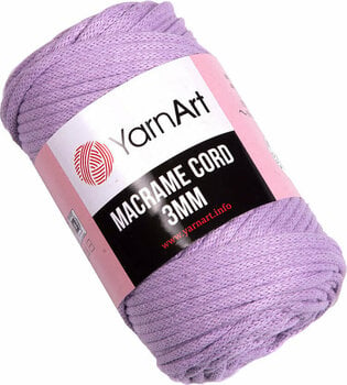 Cord Yarn Art Macrame Cord 3 mm 765 Lilac - 1
