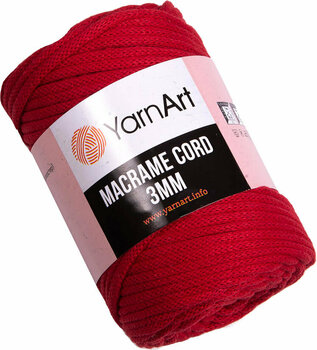 Sladd Yarn Art Macrame Cord 3 mm 773 Red - 1