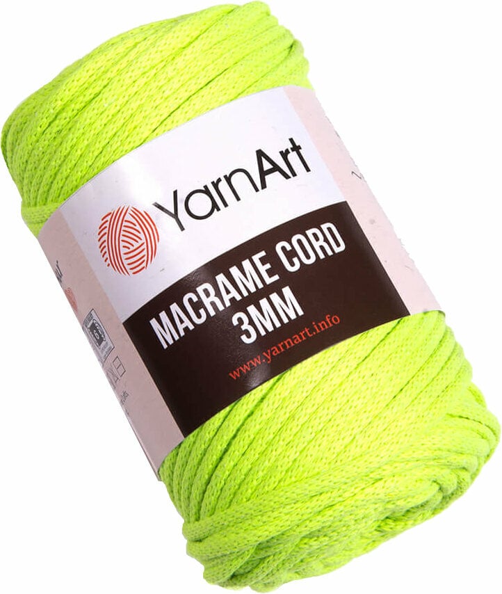 Snor Yarn Art Macrame Cord 3 mm 801 Green