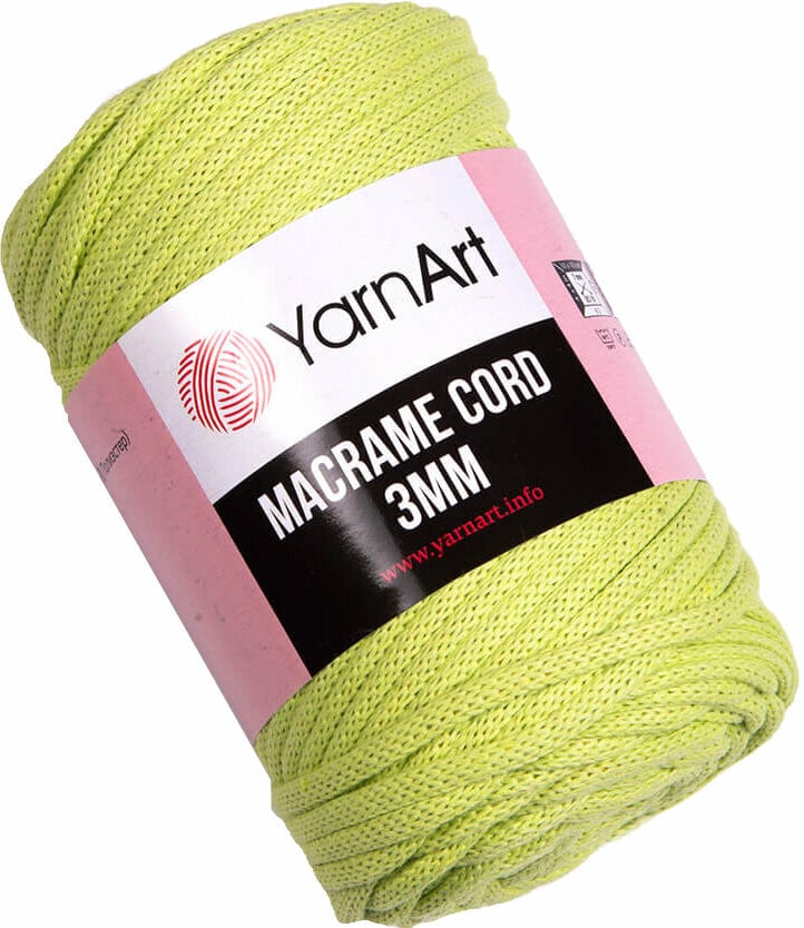 Cord Yarn Art Macrame Cord 3 mm 755 Light Green