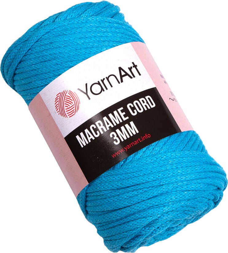 Konac Yarn Art Macrame Cord 3 mm 763 Azure