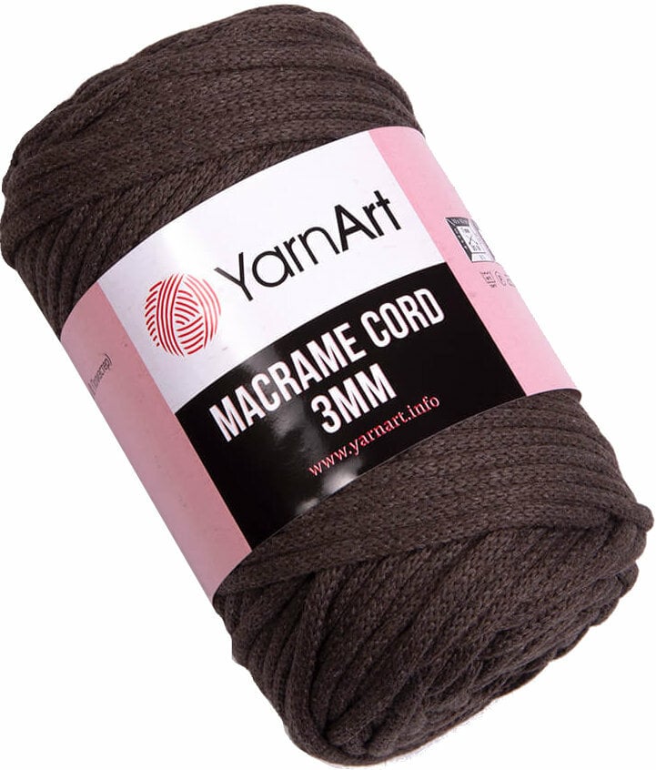 Cable Yarn Art Macrame Cord 3 mm 769 Brown Cable