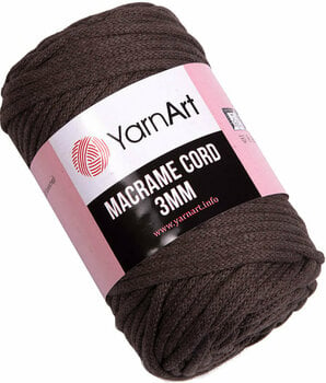 Cord Yarn Art Macrame Cord 3 mm 769 Brown - 1