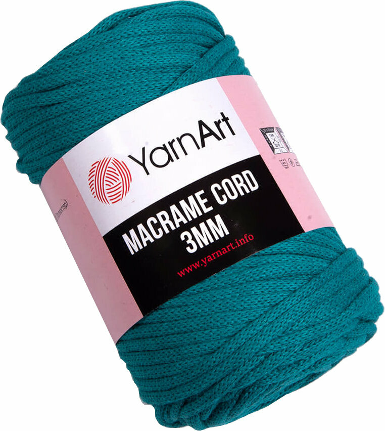 Cable Yarn Art Macrame Cord 3 mm 783 Cobalt