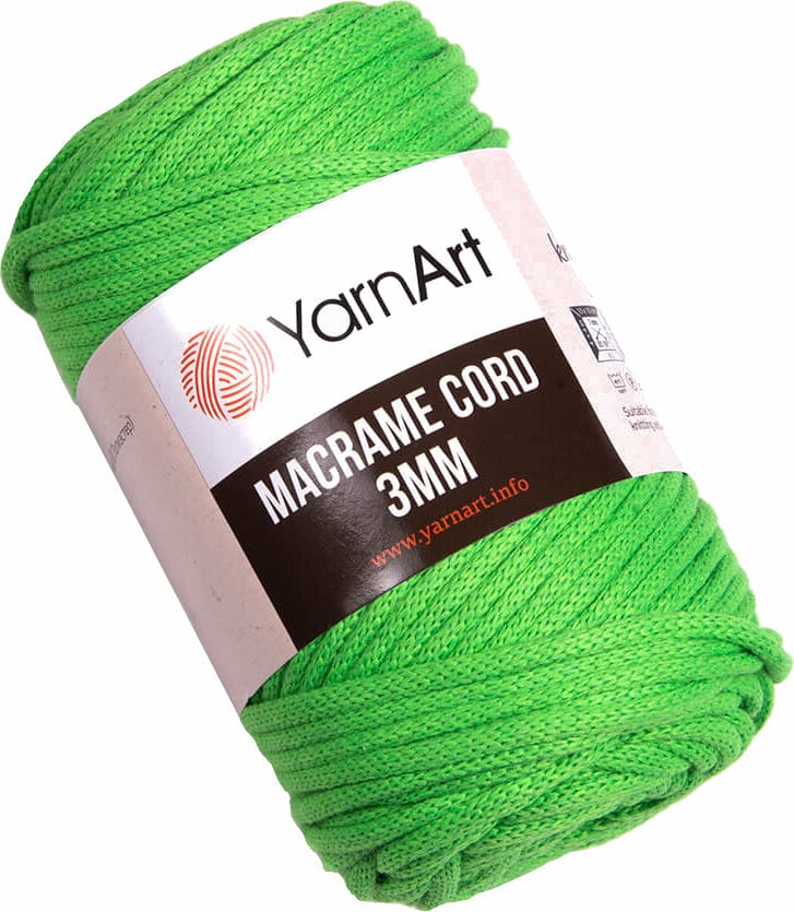 Cable Yarn Art Macrame Cord 3 mm 802 Green Cable
