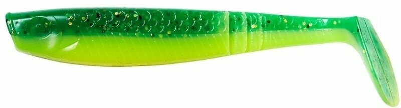 Cebo de goma DAM Shad Paddletail UV Green/Lime 10 cm Cebo de goma