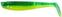 Isca de borracha DAM Shad Paddletail UV Green/Lime 10 cm