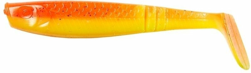 Isca de borracha DAM Shad Paddletail UV Orange/Yellow 10 cm