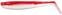 Силиконова примамка DAM Shad Paddletail Red/White 6,5 cm