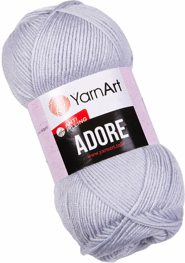 Fios para tricotar Yarn Art Adore 363 Light Lilac