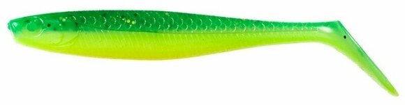 Gumová nástraha DAM Slim Shad Paddle Tail UV Green/Lime 10 cm - 1