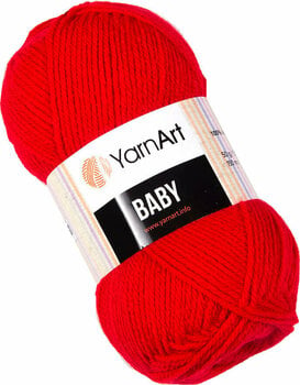 Fios para tricotar Yarn Art Baby 156 Red - 1