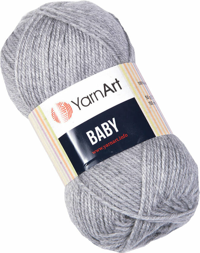 Hilo de tejer Yarn Art Baby 195 Grey Hilo de tejer