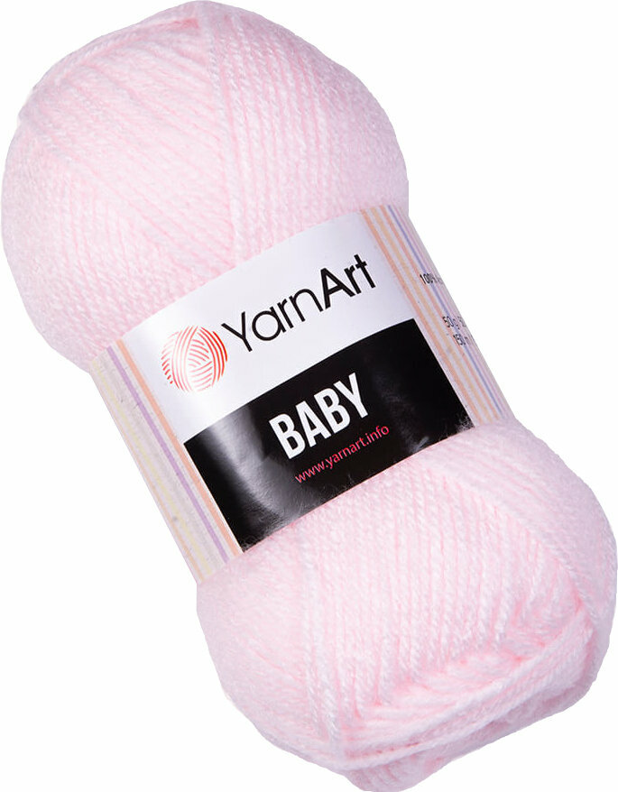 Fil à tricoter Yarn Art Baby 853 Baby Pink Fil à tricoter