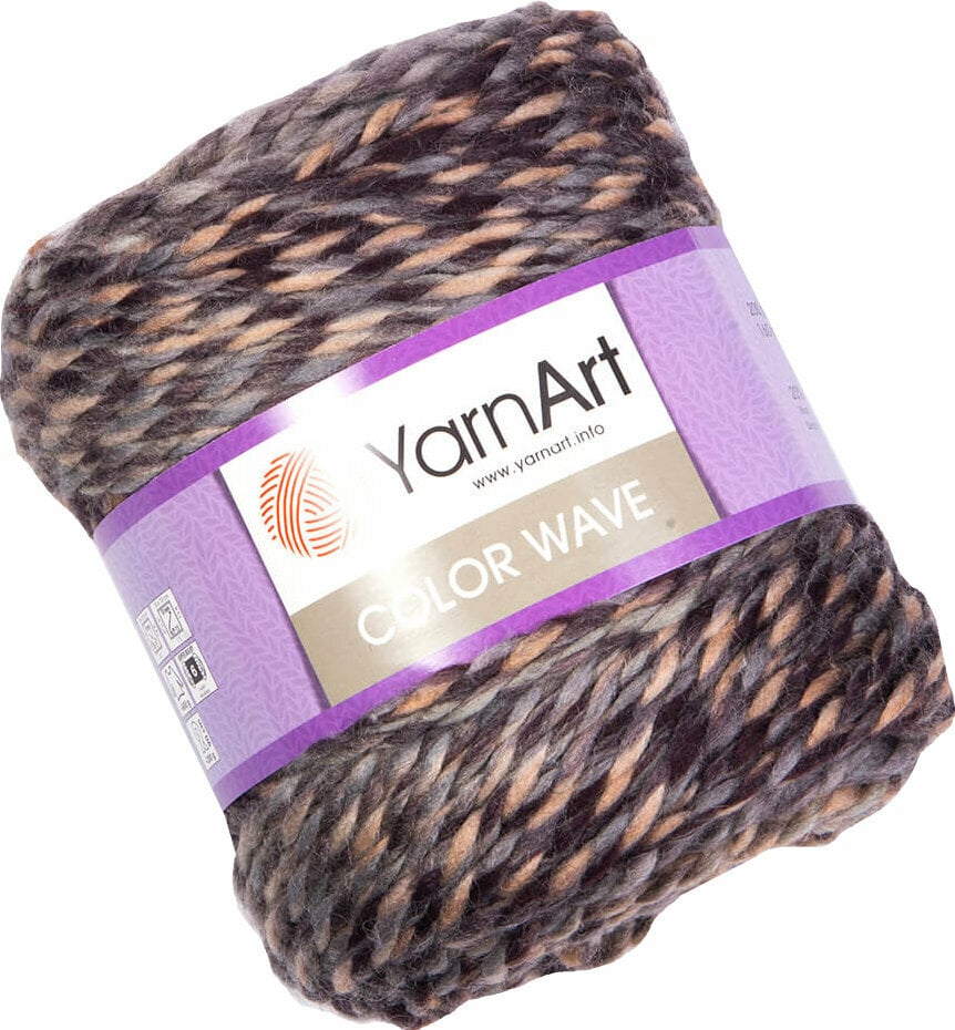 Strickgarn Yarn Art Color Wave 113 Grey Beige