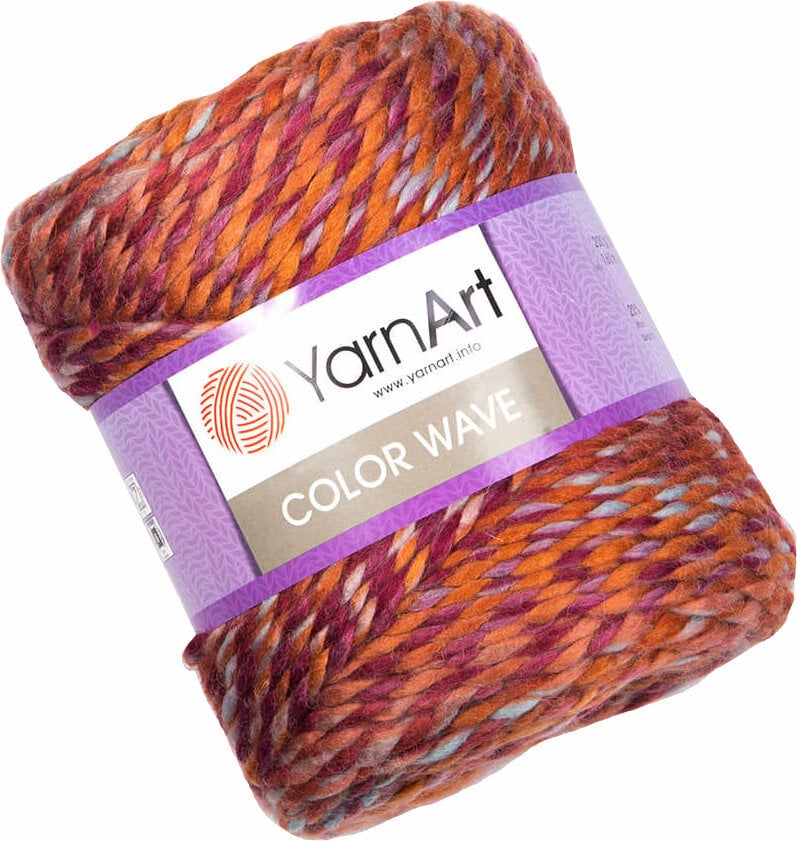 Fil à tricoter Yarn Art Color Wave 119 Orange Pink