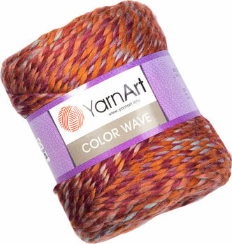 Плетива прежда Yarn Art Color Wave 119 Orange Pink - 1