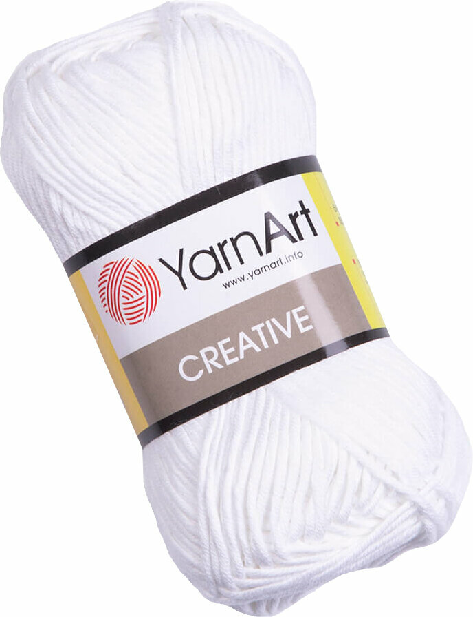 Fios para tricotar Yarn Art Creative 220 Optic White