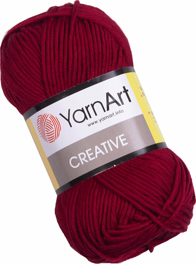 Fios para tricotar Yarn Art Creative 238 Dark Red Fios para tricotar