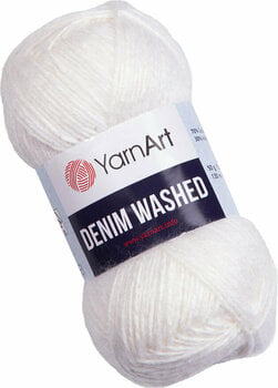 Strickgarn Yarn Art Denim Washed 900 White - 1