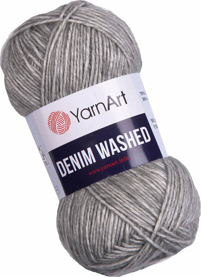 Filati per maglieria Yarn Art Denim Washed 908 Grey