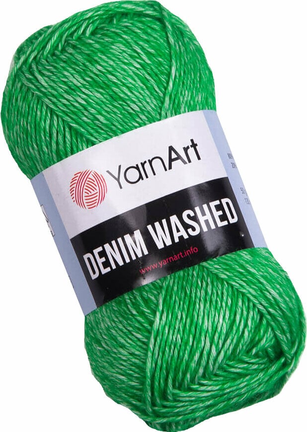 Fire de tricotat Yarn Art Denim Washed 909 Dark Green