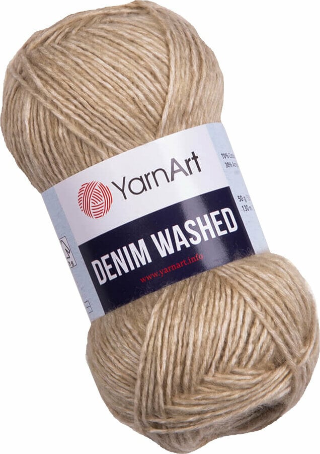 Fil à tricoter Yarn Art Denim Washed 914 Beige