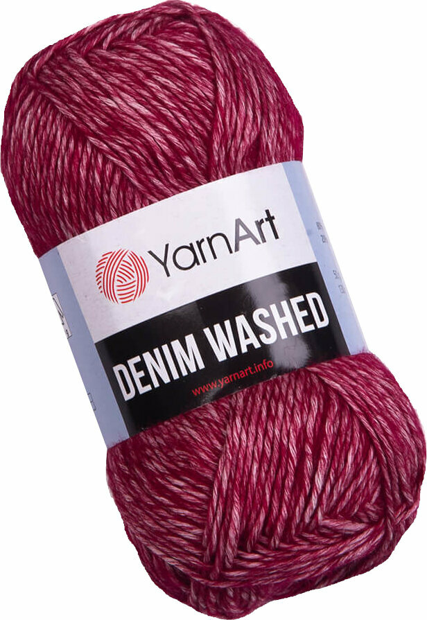 Filati per maglieria Yarn Art Denim Washed 918 Dark Pink Filati per maglieria