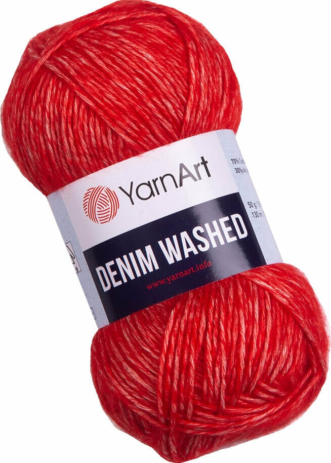 Filati per maglieria Yarn Art Denim Washed 919 Orange