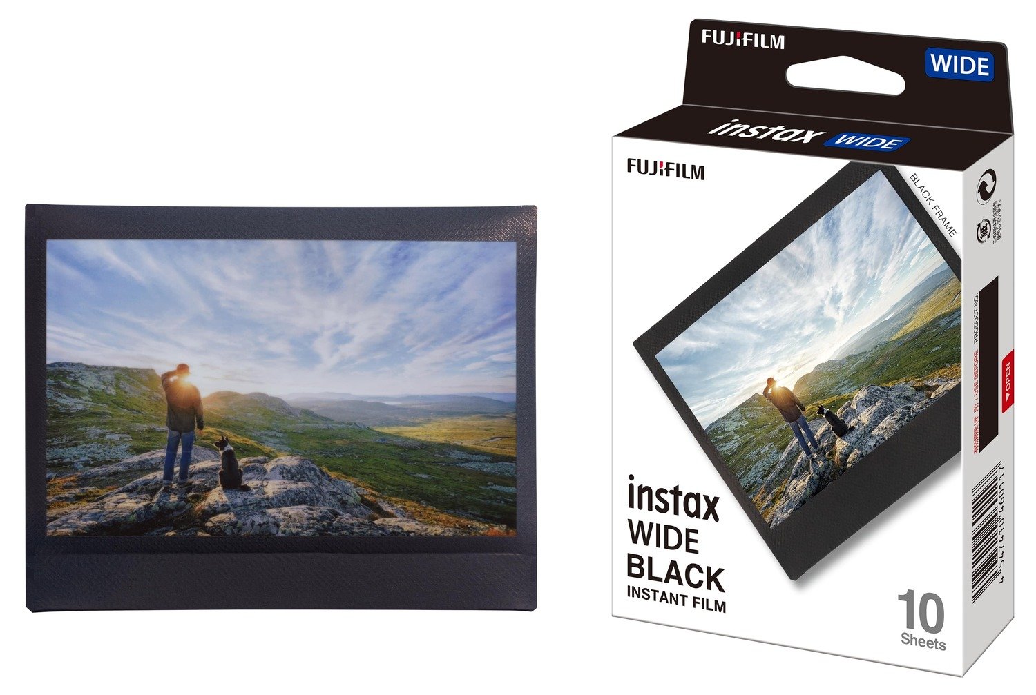 Fujifilm Instax Wide Black Frame Photo paper - Muziker