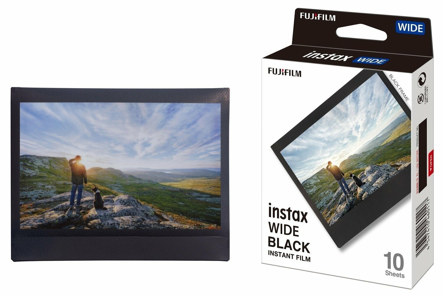 Papier photo Fujifilm Instax Wide Black Frame Papier photo