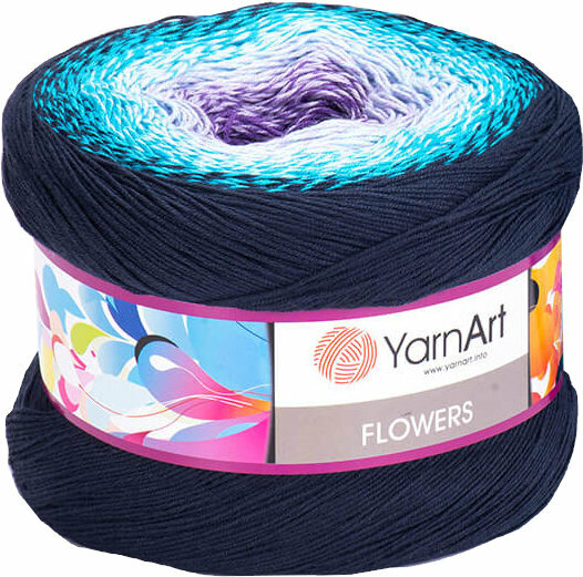 Filati per maglieria Yarn Art Flowers 254 Blue Purple Filati per maglieria