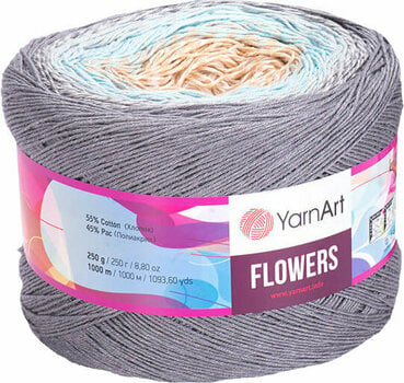 Pletilna preja Yarn Art Flowers 268 Grey Blue - 1