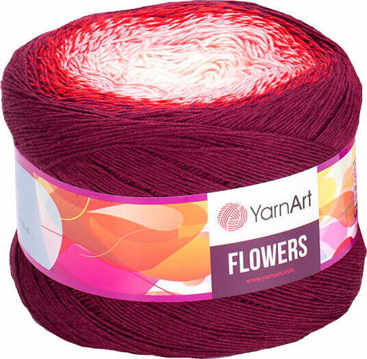 Pletacia priadza Yarn Art Flowers 269 Red Pink Pletacia priadza