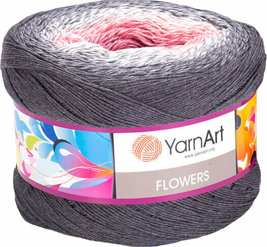 Przędza dziewiarska Yarn Art Flowers 279 Black Purple