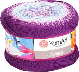 Fios para tricotar Yarn Art Flowers 280 Purple Blue Fios para tricotar