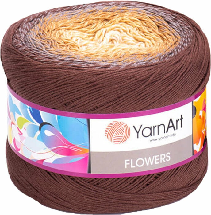 Przędza dziewiarska Yarn Art Flowers 284 Brown