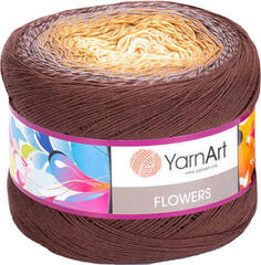 Pletacia priadza Yarn Art Flowers 284 Brown Pletacia priadza
