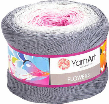 Плетива прежда Yarn Art Flowers 293 Pink Grey - 1