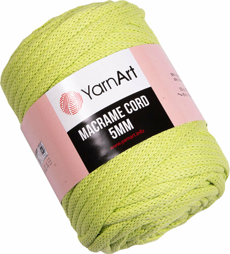 Špagát Yarn Art Macrame Cord 5 mm 755 Light Green