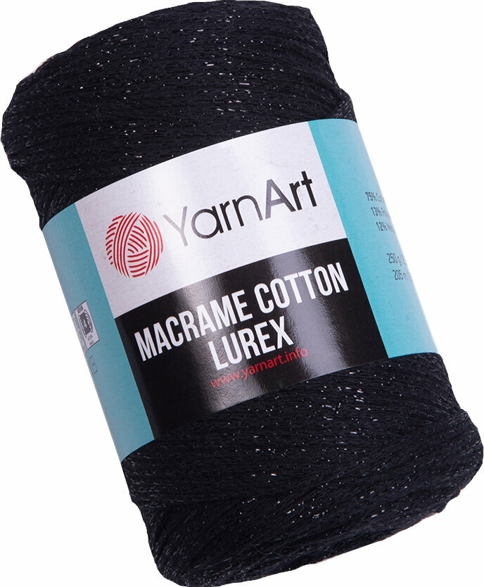 Cord Yarn Art Macrame Cotton Lurex 2 mm 722