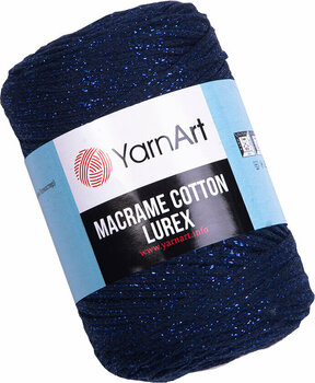 Cord Yarn Art Macrame Cotton Lurex 2 mm 740 - 1