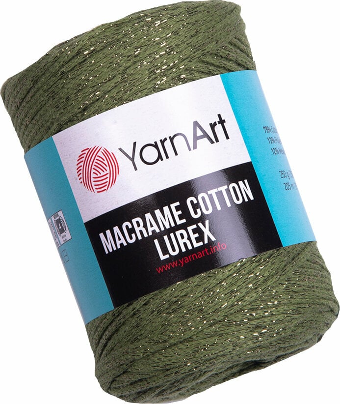 Cord Yarn Art Macrame Cotton Lurex 2 mm 741