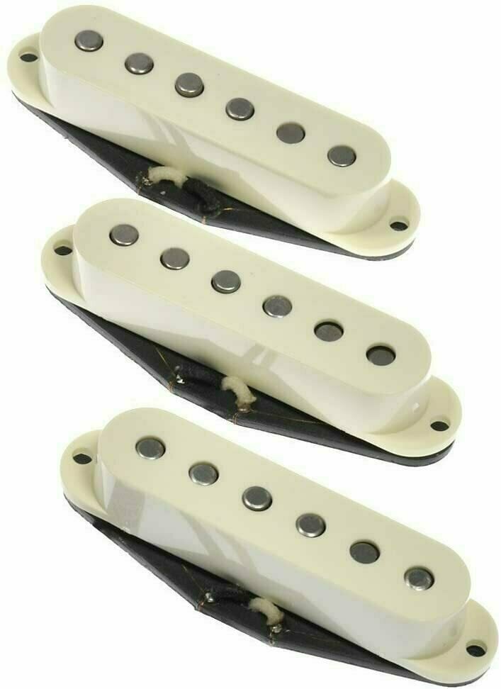 Micro guitare Lindy Fralin Vintage Hot ST Set + Baseplate Parchment