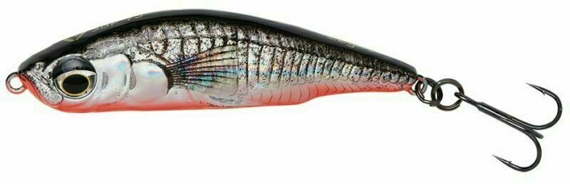 Fishing Wobbler Savage Gear 3D Sticklebait Pencil Black Red 5,5 cm 7 g