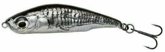 Fishing Wobbler Savage Gear 3D Sticklebait Pencil Black Silver 5,5 cm 7 g - 1