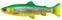 Isca de borracha Savage Gear 4D Line Thru Pulse Tail Trout Firetrout 16 cm 51 g