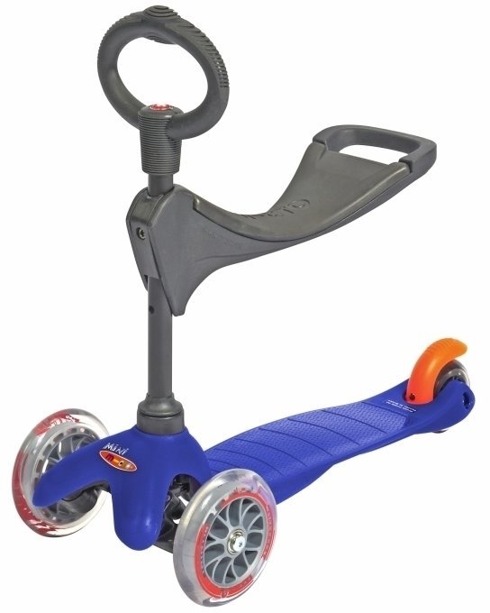 Barn Sparkcykel / Trehjuling Micro Mini Classic 3v1 Blue Barn Sparkcykel / Trehjuling