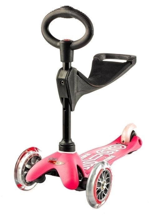 Barn Sparkcykel / Trehjuling Micro Mini Deluxe 3v1 Pink Barn Sparkcykel / Trehjuling